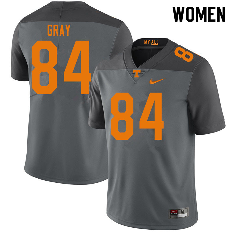 Women #84 Maleik Gray Tennessee Volunteers College Football Jerseys Sale-Gray